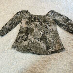 White House Black Market Shimmer Blouse